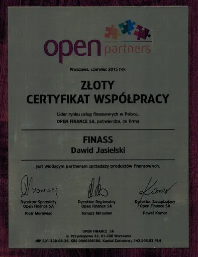 FINASS Kredyty Ubezpieczenia